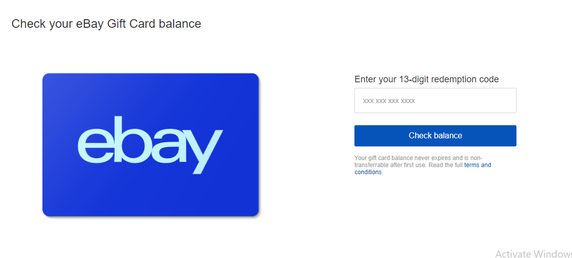 How To Check Ebay Gift Card Balance Nosh