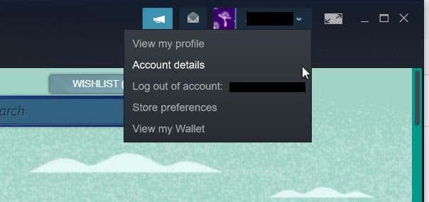 Account details