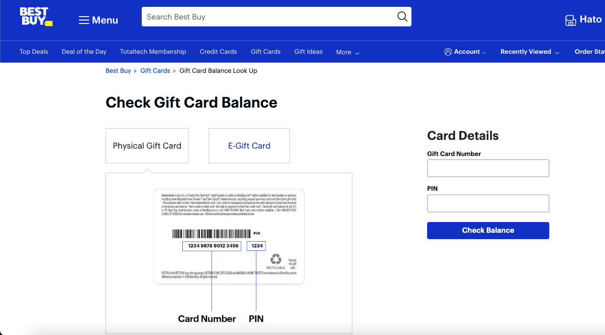 How To Check Best Buy Gift Card Balance - Nosh