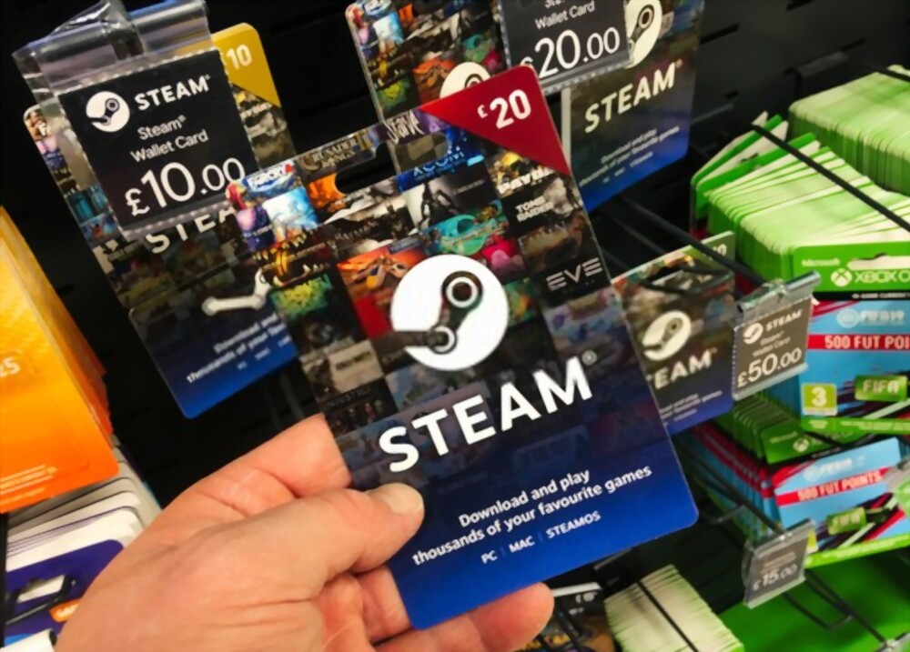 Steam gift cards