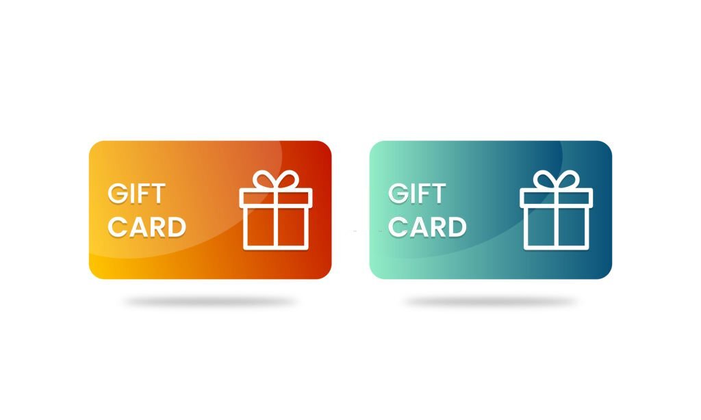 two gift cards