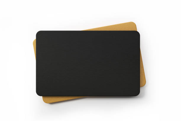 Black and gold colored gift cards 