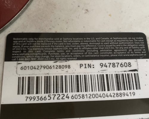 Different Pictures Of Sephora Gift Card And How To Identify Them - Nosh