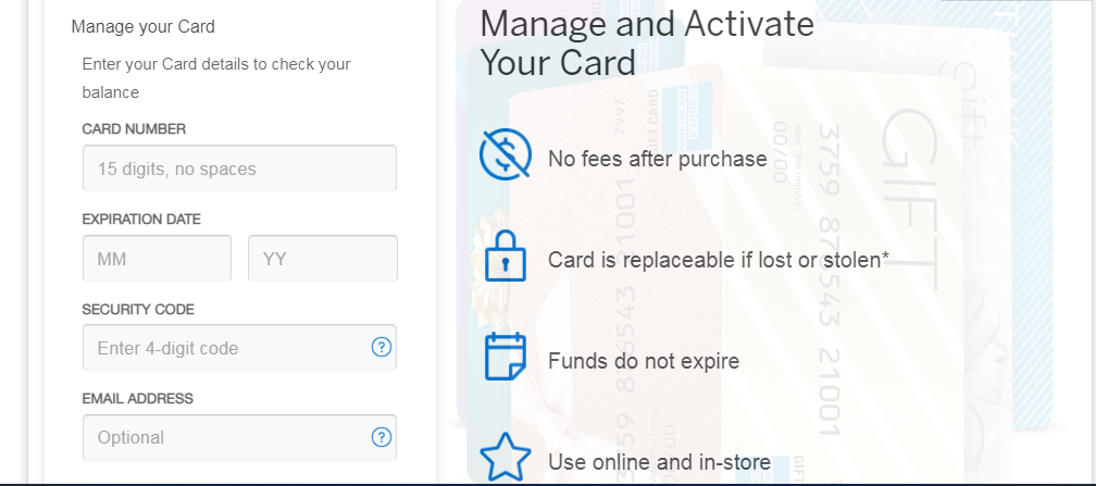 How To Activate An Amex Gift Card