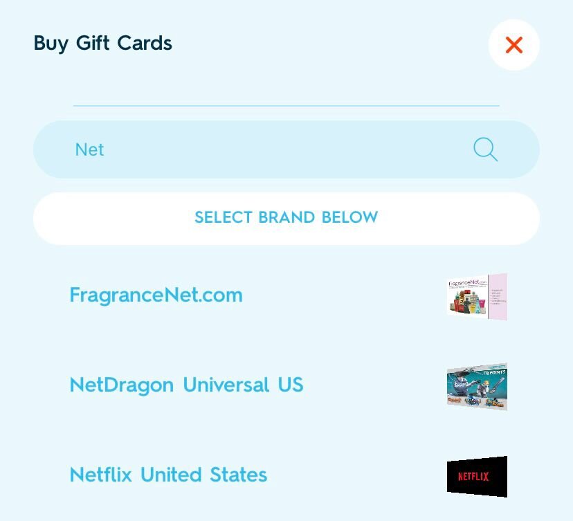 Buy Netflix gift card on Nosh