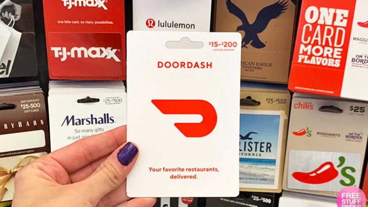 Doordash gift card