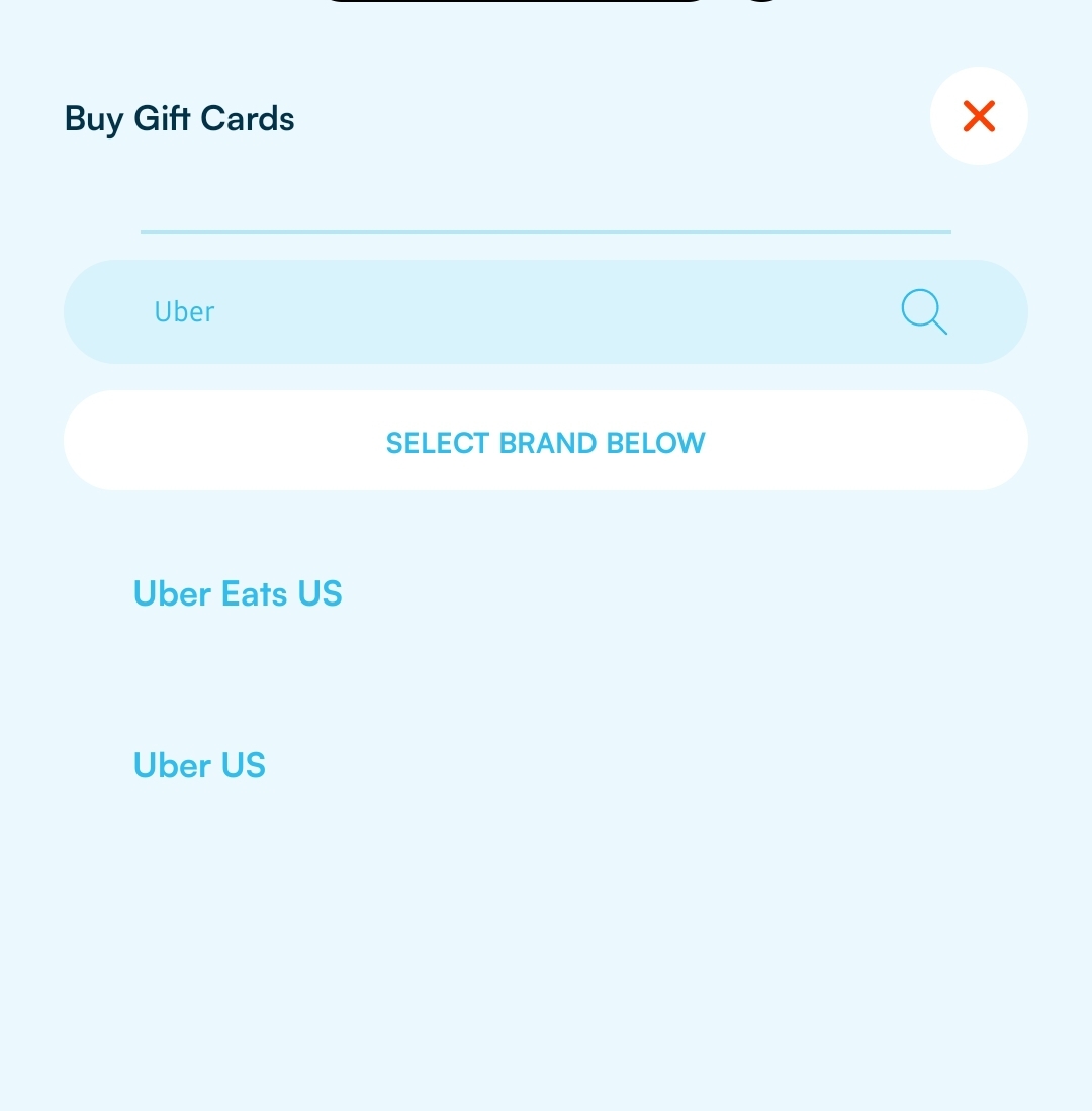 Buy Uber gift card