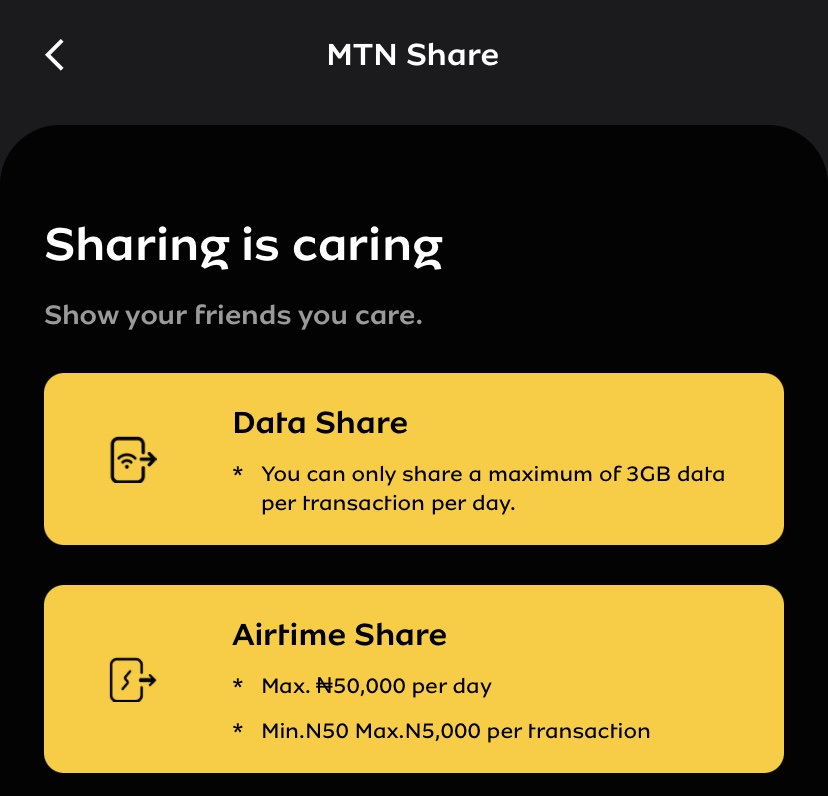 How To Transfer MTN Airtime Using myMTN App